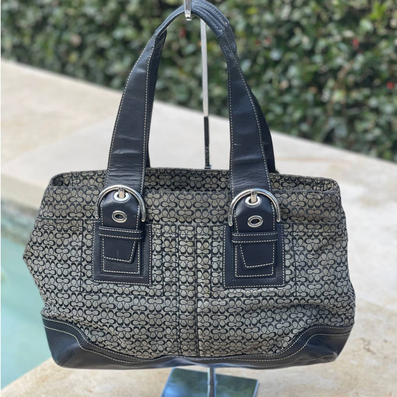 Coach Women's Double Cc Logo Handbag - Picture 3 of 7